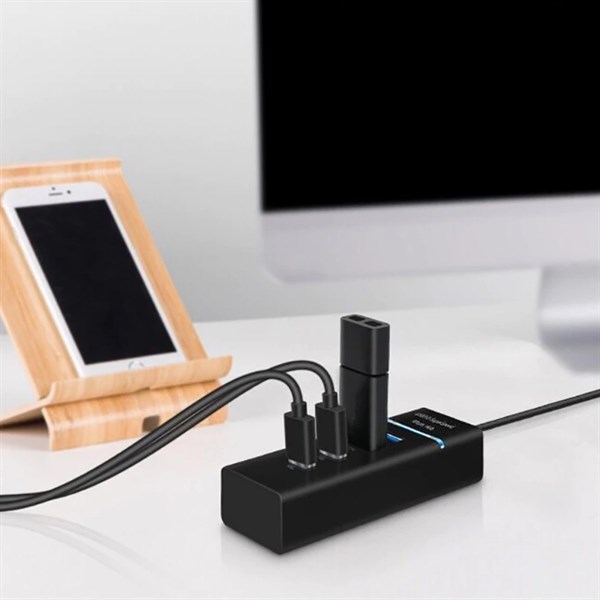 BUFFER® Çok Amaçlı 4 Port Girişli Güçlü Usb 3.0 Port Çoklayıcı Çoğaltıcı Adaptör Switch Splitter Hub